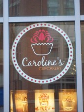 CAROLINE'S CUP CAKE LED WINDOW BOX SIGN