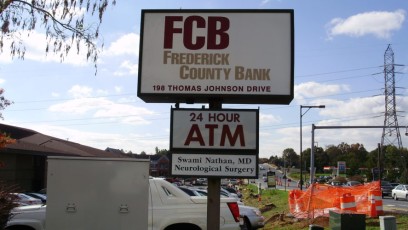 Frederick County Bank pylon sign