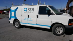 SDI Vinyl lettered truck